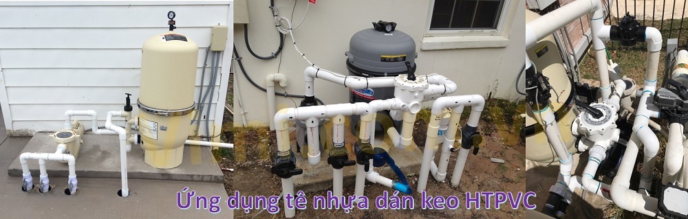Tê giảm HTPVC dán keo - Ứng dụng thực tế