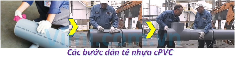 Tê nhựa CPVC dán keo te giam nhua 8