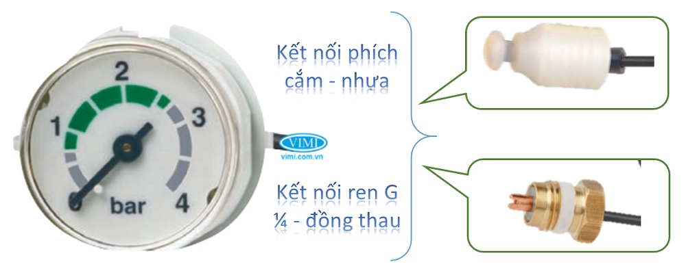 Wika 101.12 Đồng hồ áp suất Wika 101.12 - có ống mao dẫn