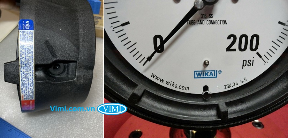 Wika 232.34 Đồng hồ áp suất Wika 232.34 - 200Psi