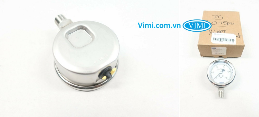 Wika 332.30 Đồng hồ áp suất Wika 332.30 - chân đứng