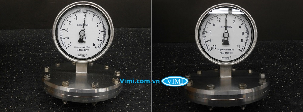 Đồng hồ áp suất Wika 432.56 - màng ngăn