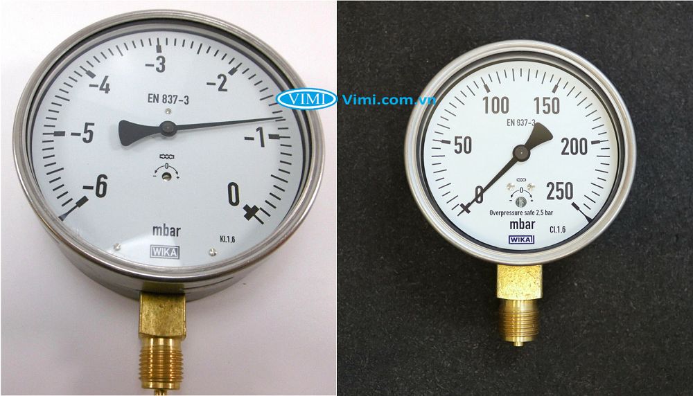 Đồng hồ áp suất Wika 610.20 - mặt 160mm