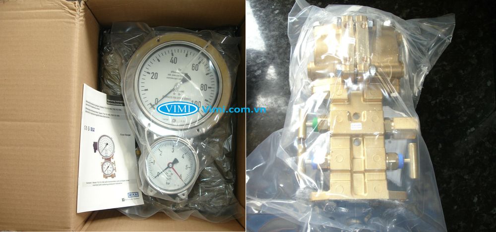 Đồng hồ áp suất Wika 712.15.100 - mặt 100mm