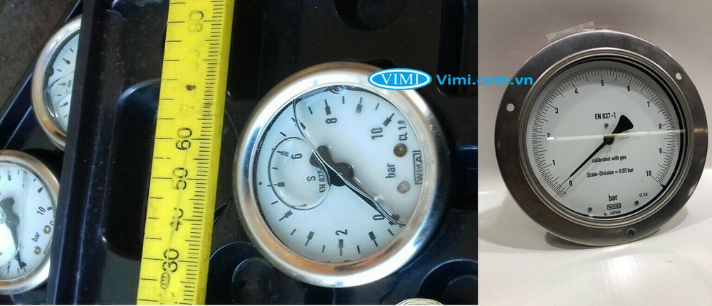 Đồng hồ áp suất Wika PG23CP - có dầu