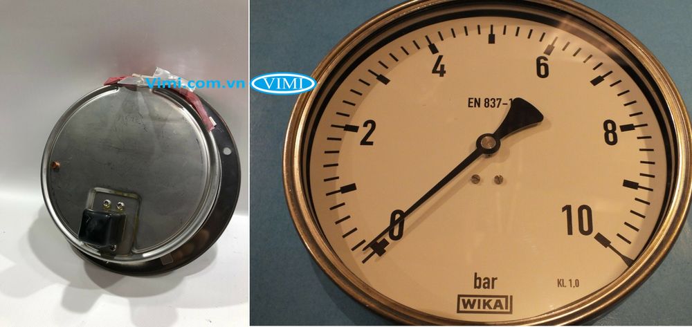 Đồng hồ áp suất Wika PG23CP - full inox