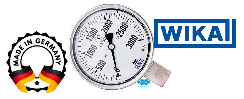 Đồng hồ áp suất Wika PG23HP-P - Đức