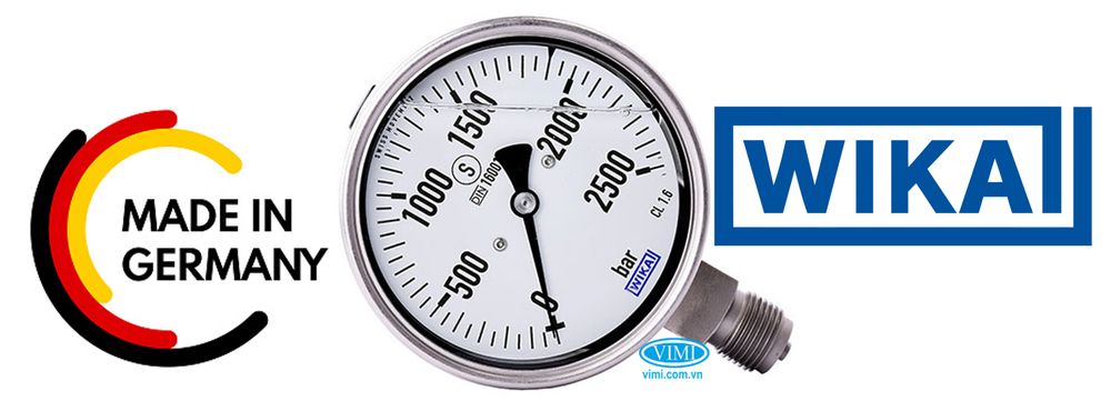 Đồng hồ áp suất Wika PG23HP-S - Đức