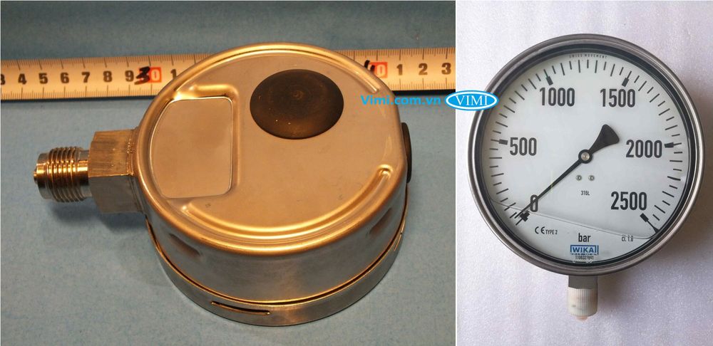 Đồng hồ áp suất Wika PG23HP-S - 1