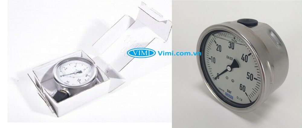 Đồng hồ áp suất Wika PG23LT - có dầu