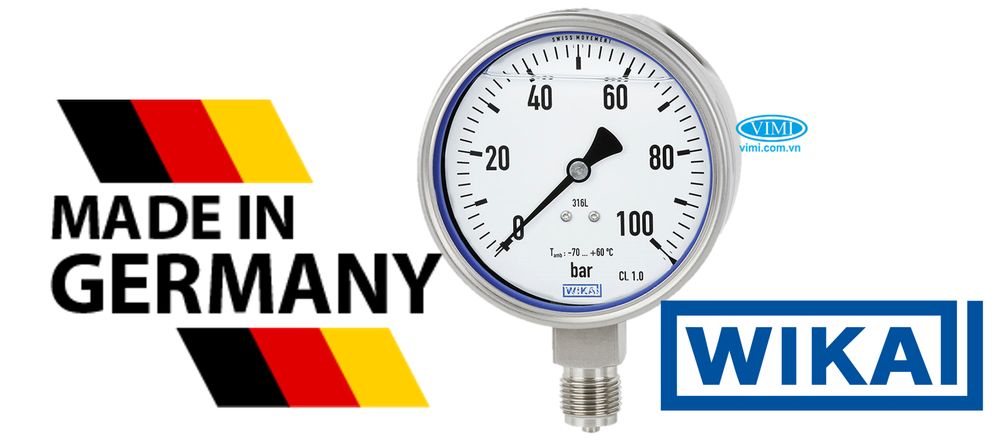 Đồng hồ áp suất Wika PG23LT - Đức