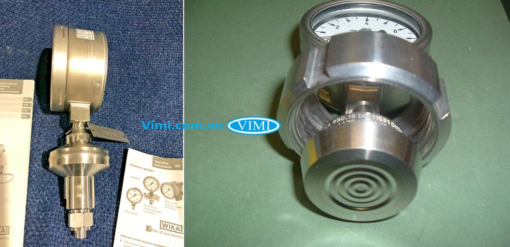 Wika PG43SA-D Đồng hồ áp suất Wika PG43SA-D - 1