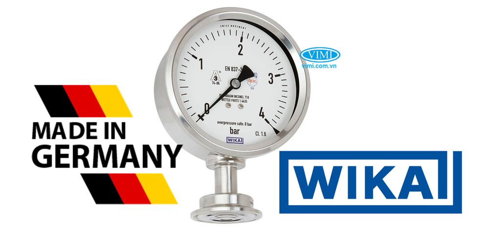 Đồng hồ áp suất Wika PG43SA-S - Đức