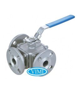 Van bi 3 ngã mặt bích inox 201 4