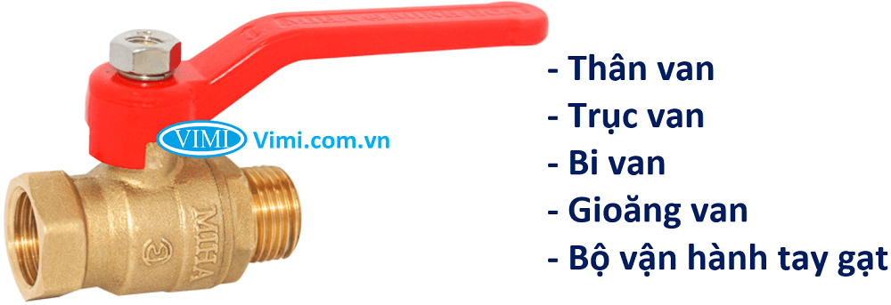 Van bi đồng ren ngoài ren trong miiha 1