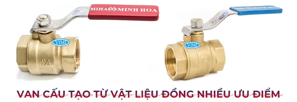 Van bi đồng Miha Cấu tạo từ vật liệu đồng nhiều ưu điểm