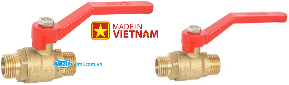 Van bi tay gạt ren ngoài miha 1