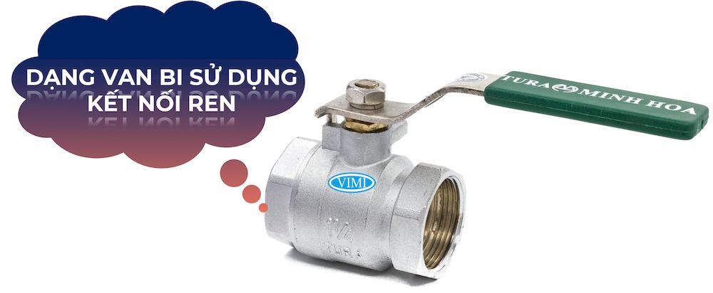 Van bi hợp kim tay gạt Tura PN10 Van vận hành kiểu tay gạt