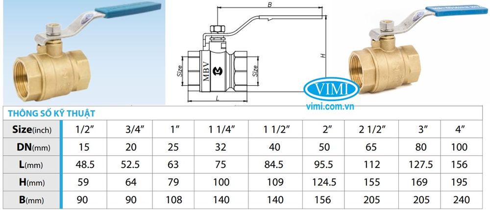 van bi tay gạt mbv 02