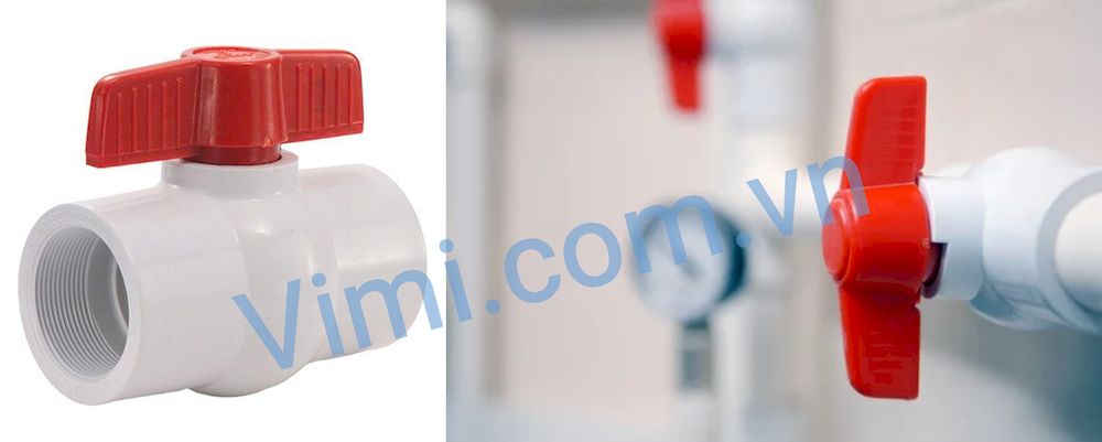 Van bi nhựa dán keo Vật liệu chế tạo và kiểu kết nối 2