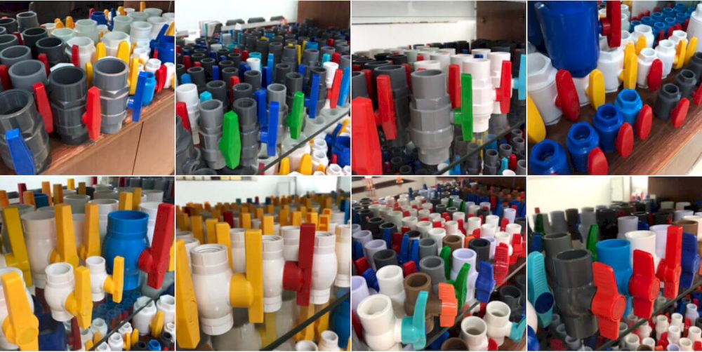 Van bi nhựa dán keo Kho chuyên cung cấp van bi nhựa dán keo