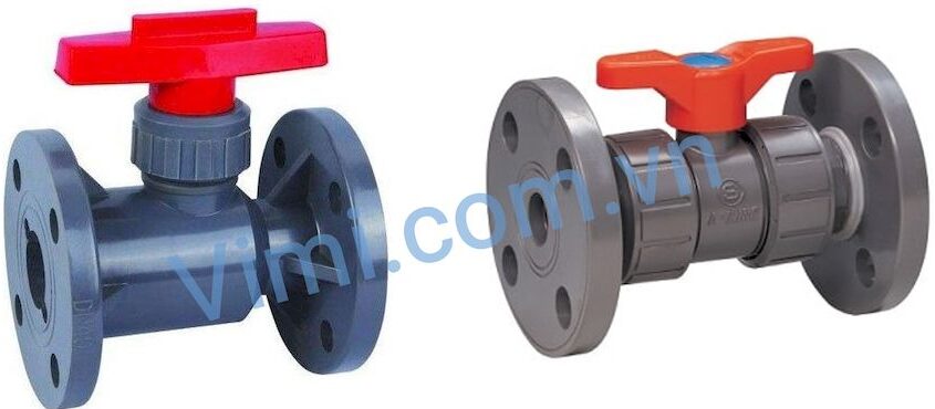 van bi tay vặn mặt bích