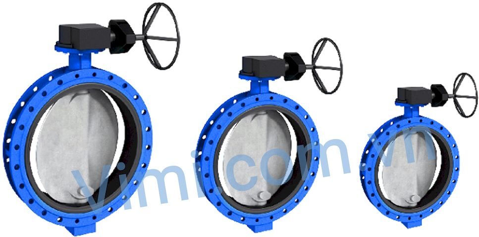 van bướm gang kiểu tay quay