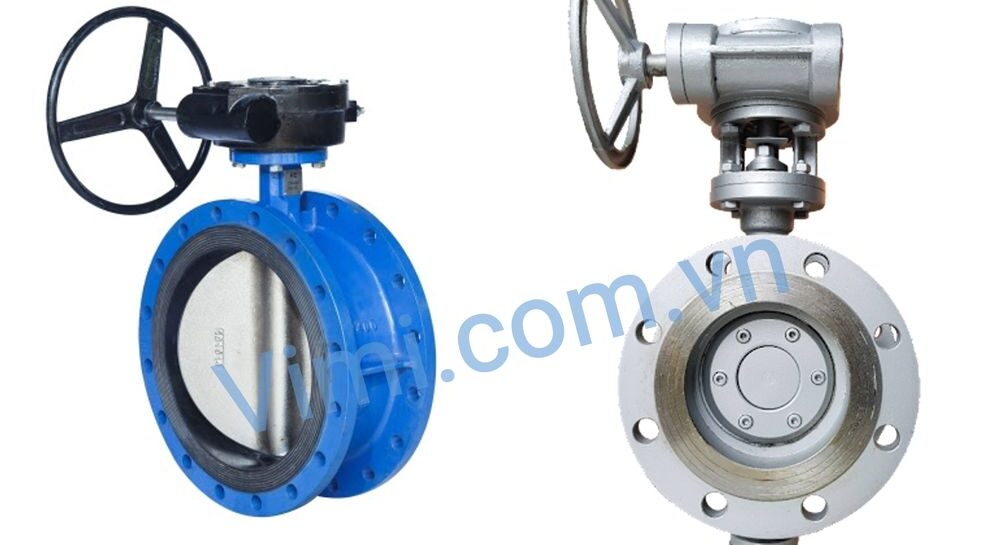 van bướm tay quay mặt bích