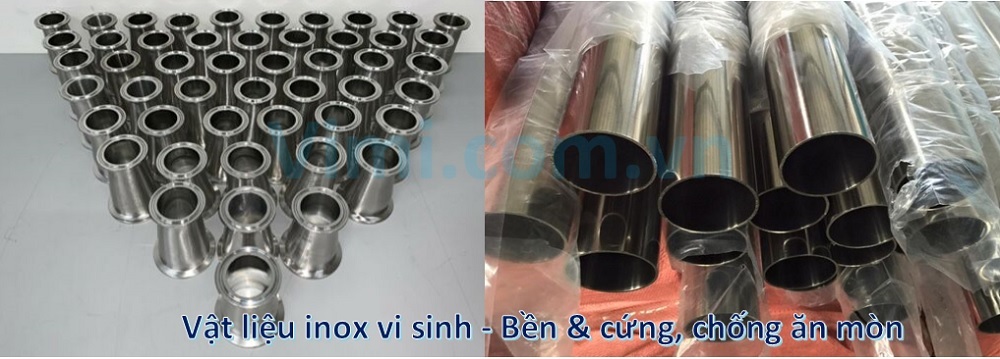 Đặc điểm vật liệu inox vi sinh 304