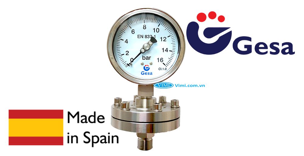 Đồng hồ áp suất màng Gesa Đồng hồ áp suất màng Gesa - 2