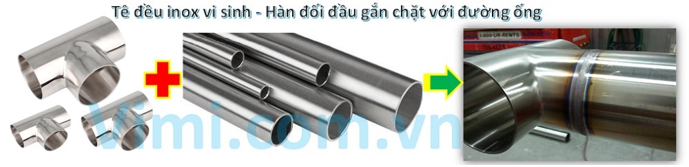 Tê đều inox 304 vi sinh hàn Công dụng tê đều vi sinh