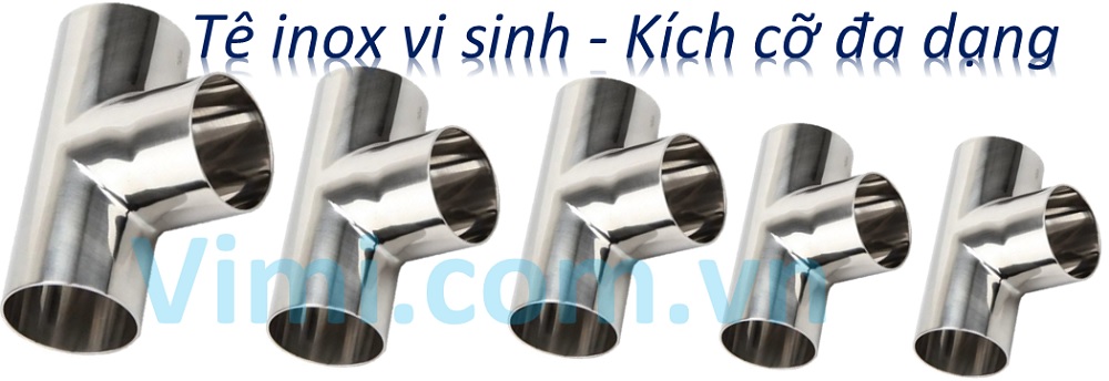 Tê đều inox 304 vi sinh hàn Tê inox vi sinh - Đa dạng kích cỡ