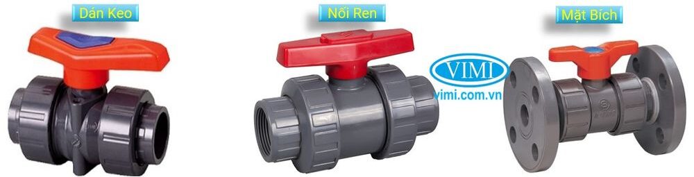 van bi 3 mảnh nhựa