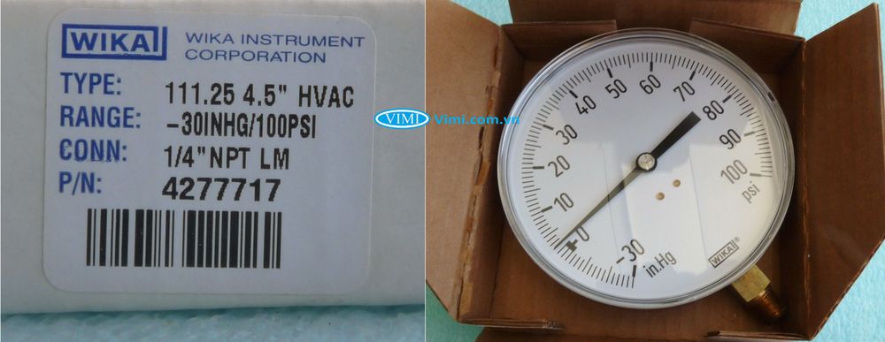 Đồng hồ áp suất đồng Wika 111.25 - 4