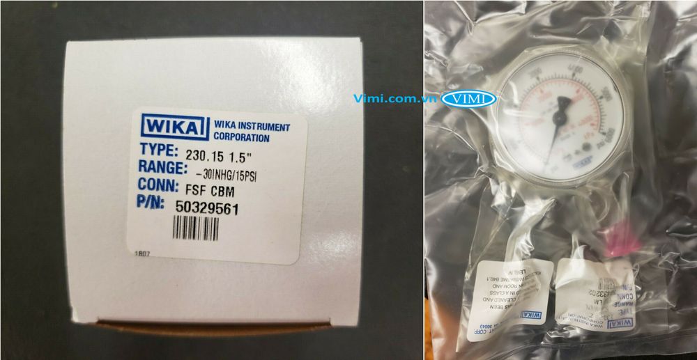 Đồng hồ áp suất đồng Wika 230.15 - 4