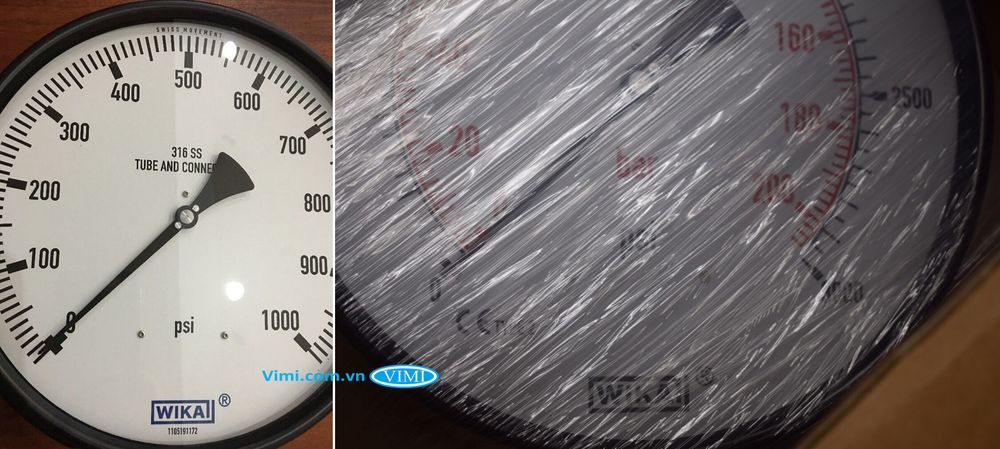 Đồng hồ áp suất đồng Wika 231.11 - 3