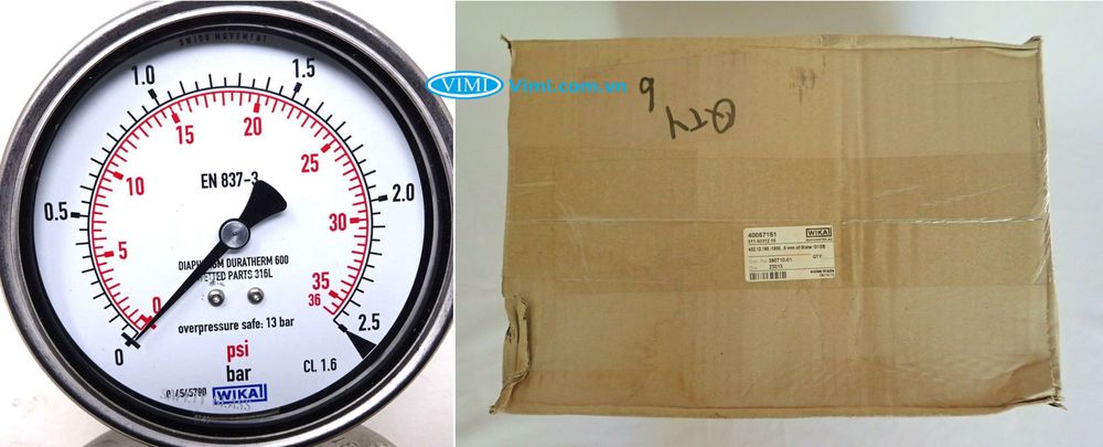 Đồng hồ áp suất Wika 432.36 - 2