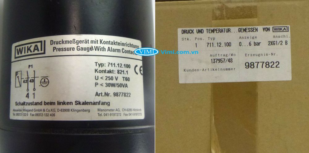 Đồng hồ áp suất Wika 711.12 Đồng hồ áp suất Wika 711.12 - 8