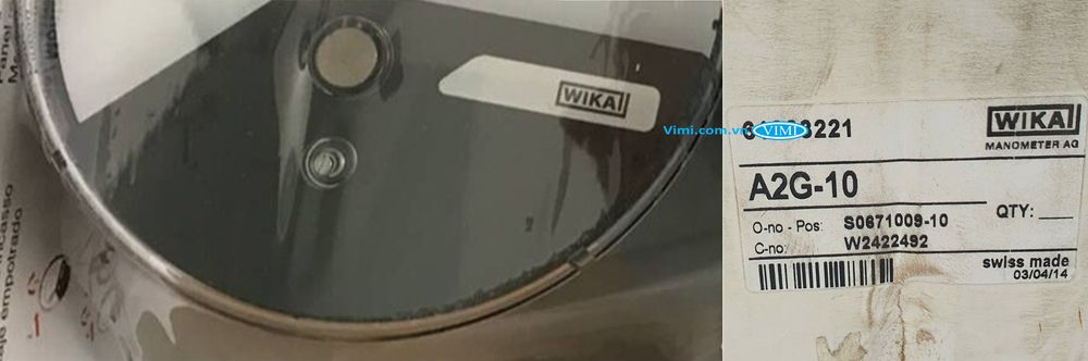 Đồng hồ áp suất đồng Wika A2G-10 - 7 