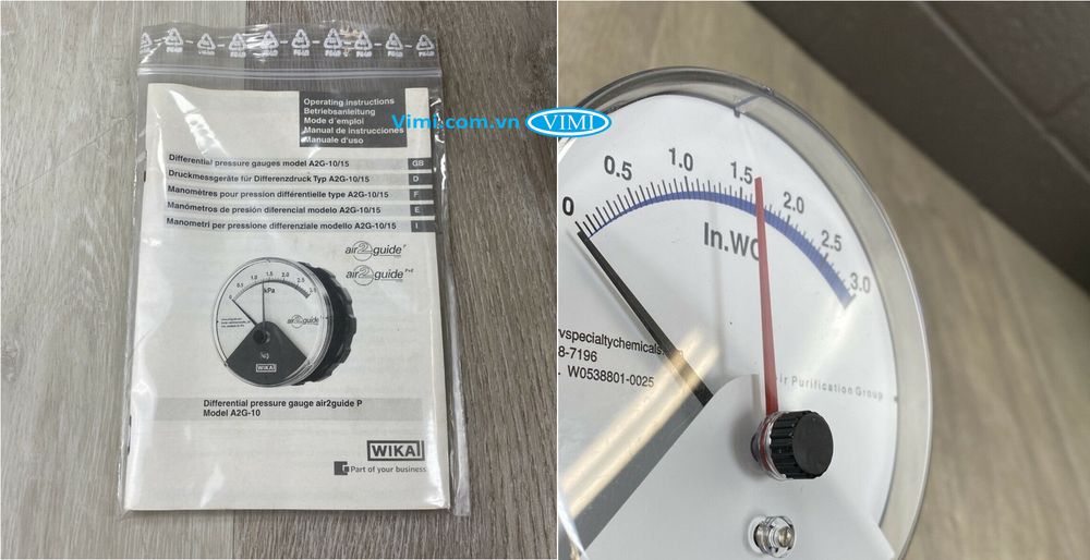 Đồng hồ áp suất đồng Wika A2G-10 - 9