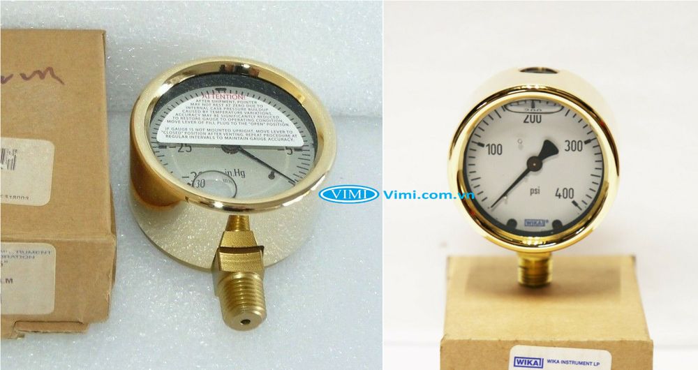 Đồng hồ áp suất đồng Wika 213.40 - 12