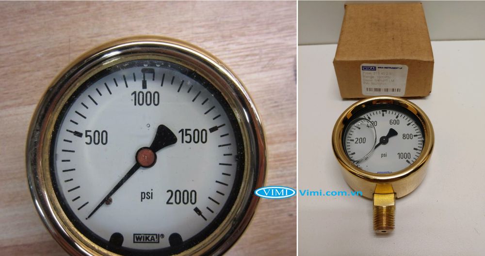 Đồng hồ áp suất đồng Wika 213.40 - 16