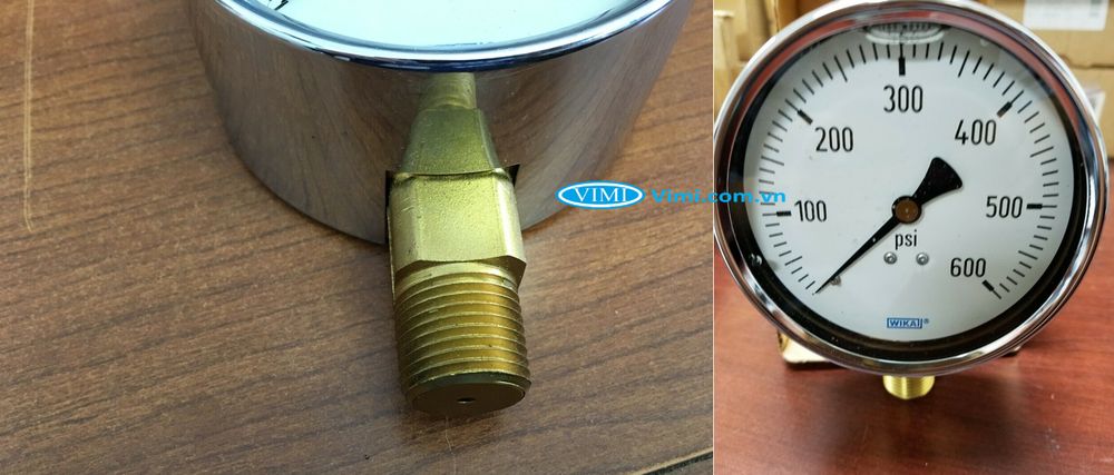 Đồng hồ áp suất đồng Wika 213.40 - 19