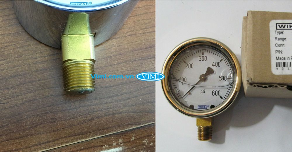 Đồng hồ áp suất đồng Wika 213.40 - 4