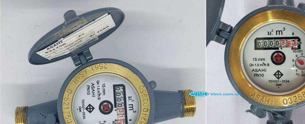 Đồng hồ nước Asahi GMK 15 - 5