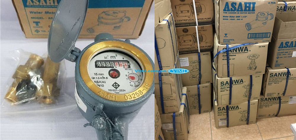 Đồng hồ nước Asahi GMK 15 - 9