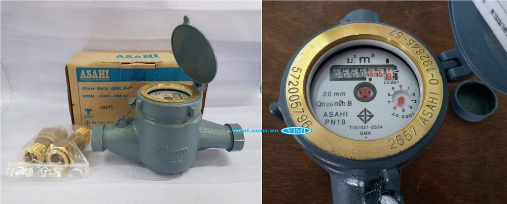 Đồng hồ nước Asahi GMK 20 - 2