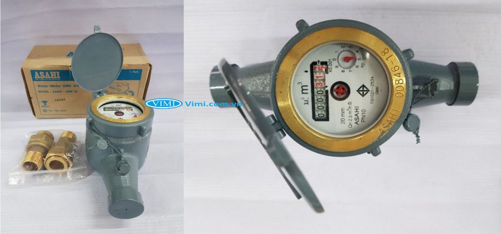Đồng hồ nước Asahi GMK 20 - 5
