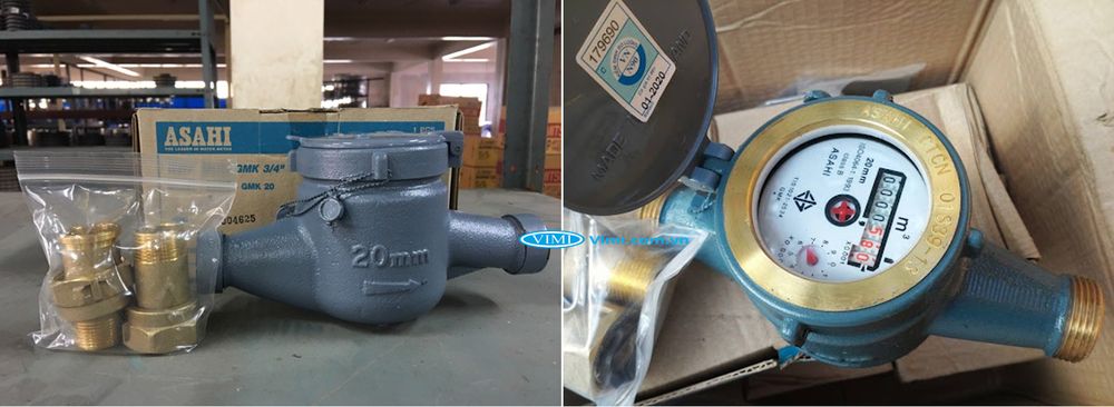 Đồng hồ nước Asahi GMK 20 - 10