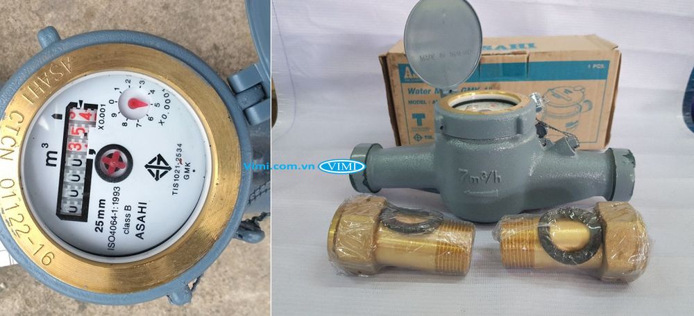 2 Asahi GMK 25 kết nối chân ren, nhỏ gọn tiện lợi